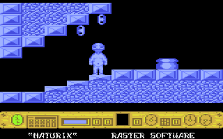 Naturix (Atari 8-bit) screenshot: Front view