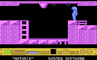 Naturix (Atari 8-bit) screenshot: Water pool