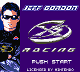 Jeff Gordon XS Racing (Game Boy Color) screenshot: Title Screen