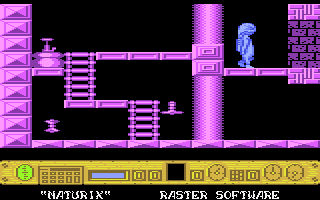 Naturix (Atari 8-bit) screenshot: No passage here