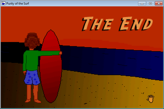 The Purity of the Surf (Windows) screenshot: The End