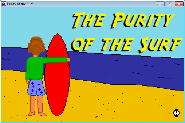 The Purity of the Surf (Windows) screenshot: Title Screen