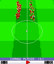 Ryan Giggs International (J2ME) screenshot: Players entering the pitch