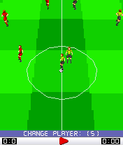 Ryan Giggs International (J2ME) screenshot: Kick off