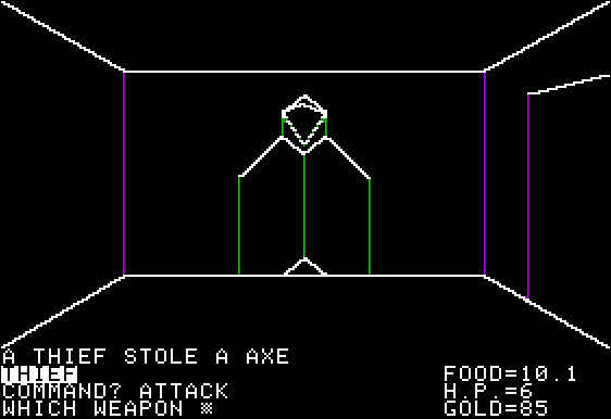 Screenshot Of Akalabeth World Of Doom Apple Ii 1980 Mobygames