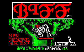 Biff (Amstrad CPC) screenshot: Loading screen