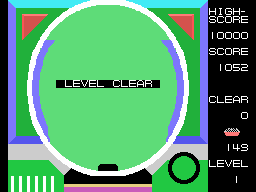 Pachinko-U.F.O. (MSX) screenshot: Level clear