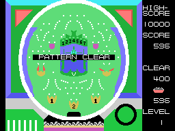 Pachinko-U.F.O. (MSX) screenshot: Pattern clear