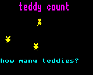 Fun School 2: For the Under-6s (Electron) screenshot: Teddy Count