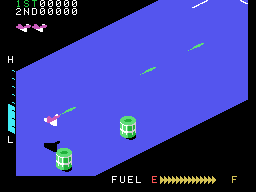 Zaxxon (MSX) screenshot: Firing (European version)