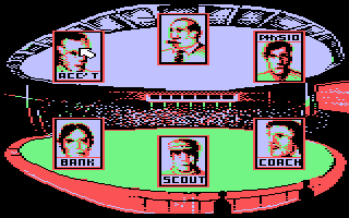 Kenny Dalglish Soccer Manager (Atari 8-bit) screenshot: Manager menu
