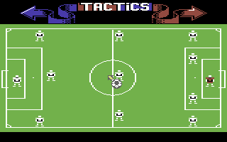 Kenny Dalglish Soccer Manager (Commodore 64) screenshot: Tactics