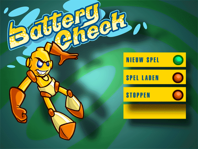 Battery Check (Windows) screenshot: The Main Menu.