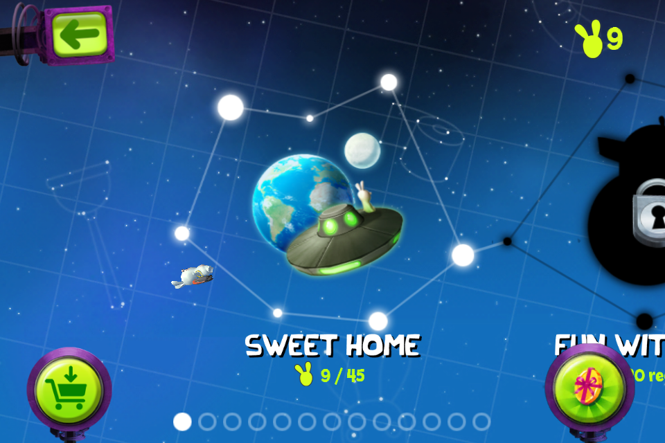 Screenshot of Rabbids Big Bang (iPhone, 2013) - MobyGames