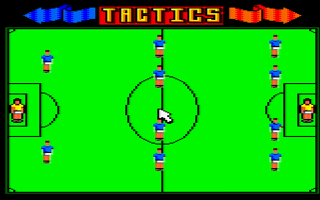 Kenny Dalglish Soccer Manager (Amstrad CPC) screenshot: Tactics