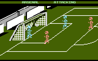 Kenny Dalglish Soccer Manager (Atari 8-bit) screenshot: Goal scored by away team