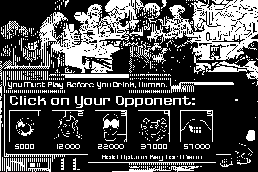 Grid Wars (Macintosh) screenshot: Menu