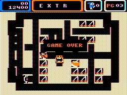 Mr. Dig (TRS-80 CoCo) screenshot: Game over