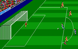 Kenny Dalglish Soccer Manager (Amiga) screenshot: Penalty kick