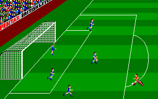 Kenny Dalglish Soccer Manager (Amiga) screenshot: One on four