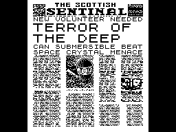 Terror of the Deep (ZX Spectrum) screenshot: Newspaper headline