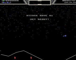 Star Defender (Amiga) screenshot: Get ready!