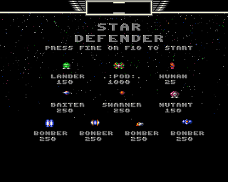 Star Defender (Amiga) screenshot: Enemies