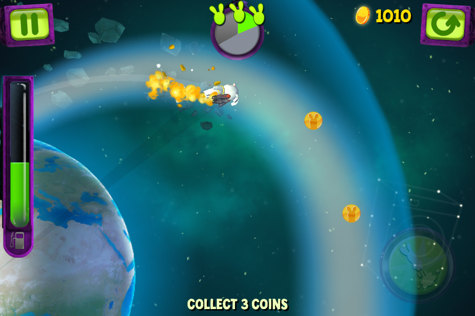 Screenshot of Rabbids Big Bang (iPhone, 2013) - MobyGames