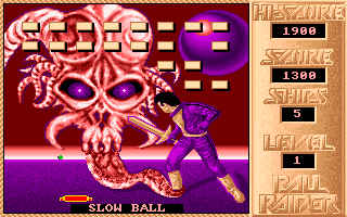 Ball Raider (Amiga) screenshot: Got a slow ball