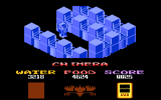 Chimera (Atari 8-bit) screenshot: Empty room