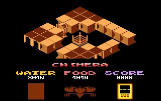 Chimera (Atari 8-bit) screenshot: Storage room