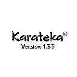 Karateka (Palm OS) screenshot: Title screen (v. 1.35)