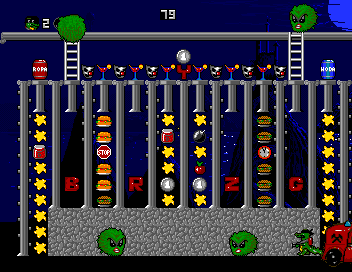 Draggy and Croco (Amiga) screenshot: Level 10