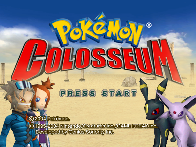 Pokémon Colosseum (GameCube) screenshot: Title screen