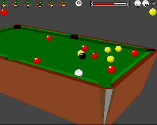 Sharkey's 3D Pool (Amiga) screenshot: Picture 1