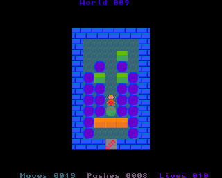BoxWorld 2 (Amiga) screenshot: World 09, halfway through