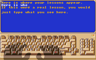Mavis Beacon Teaches Typing! (Amiga) screenshot: First test of your skills