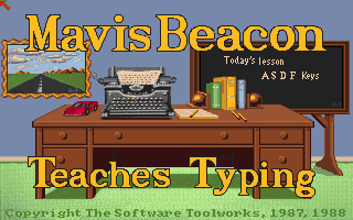 Mavis Beacon Teaches Typing! (Amiga) screenshot: Title screen