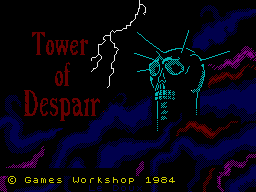 Tower of Despair (ZX Spectrum) screenshot: Loading Screen