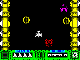 I.C.U.P.S. (ZX Spectrum) screenshot: Lets go blasting