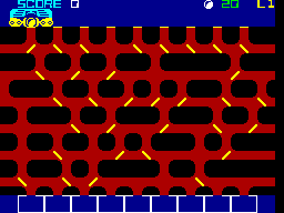Gatecrasher (ZX Spectrum) screenshot: Find a route