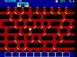 Gatecrasher (ZX Spectrum) screenshot: Dropped the ball