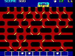 Gatecrasher (ZX Spectrum) screenshot: Three so far