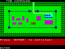 Special Operations (ZX Spectrum) screenshot: The Compound