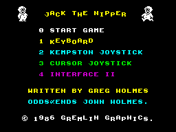 Jack the Nipper (ZX Spectrum) screenshot: Title Screen