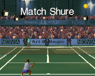Ultimate Tennis (Arcade) screenshot: It was a Shure win