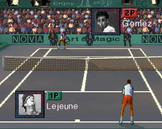 Ultimate Tennis (Arcade) screenshot: Two player match