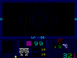 Hive (ZX Spectrum) screenshot: In a tunnel