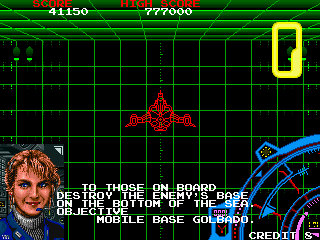 Battle Shark (Arcade) screenshot: Your mission on this round