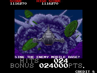 Battle Shark (Arcade) screenshot: End of Round